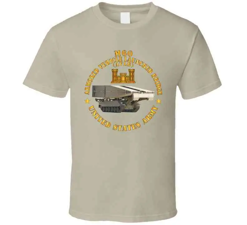 M60 Armored Vehicle Launched Bridge (Avlb) W Eng Br X 300 T Shirt 4