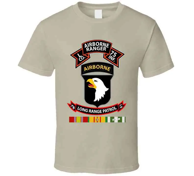 Ssi - Vietnam - L Co 75Th Ranger - 101St Abn - Lrsd W Vn Svc X 300 Long Sleeve T Shirt 19
