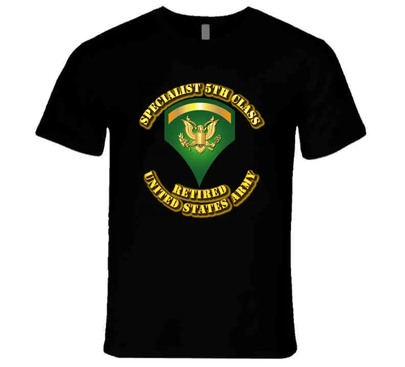 Specialist 5 - E5 - W Text - Retired - T-Shirts - Premium 1