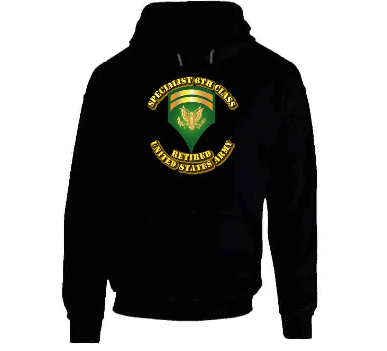 Specialist 6 - W Text - Retired - Hoodie 1