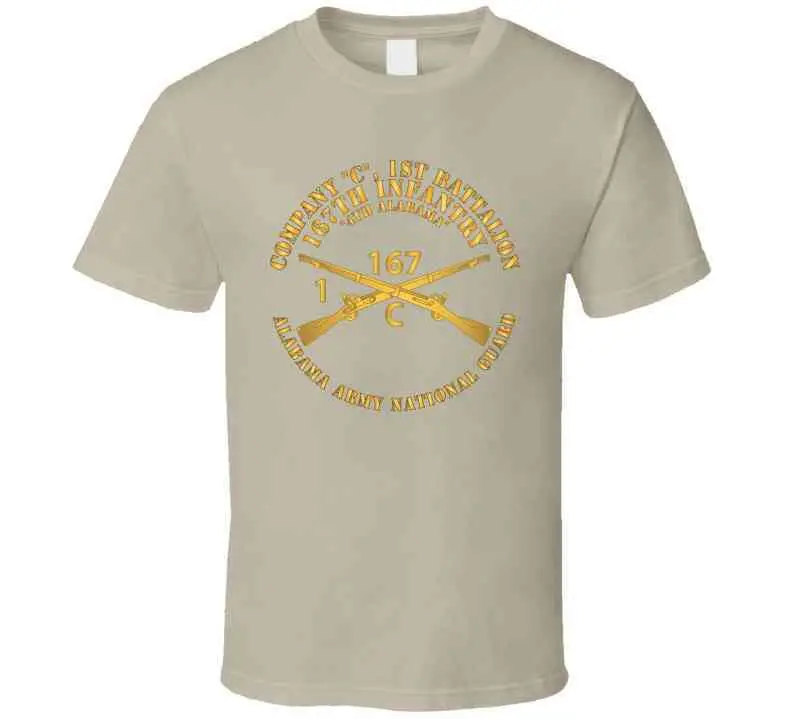 Army - Company C, 1St Bn, 167Th Infantry - 4Th Alabama - Alarng - Inf Branch X 300 T Shirt 4