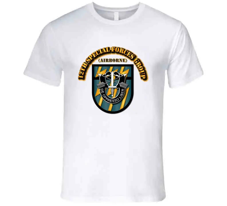 Premium Flash-Themed T-Shirt for 12th Special Forces Group (Airborne) – SOF Edition