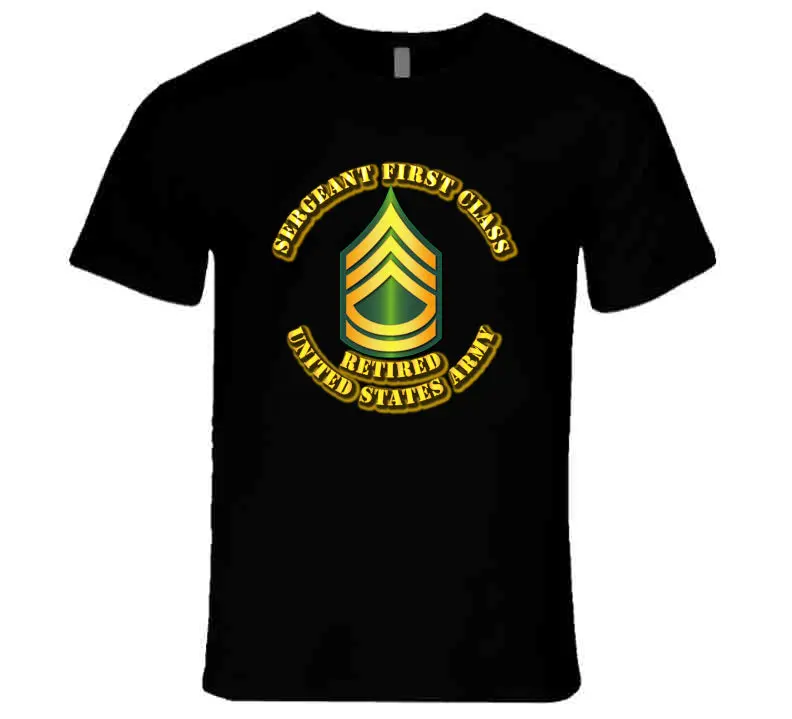 Sergeant First Class - E7 - W Text - Retired - T-Shirts - Premium 1