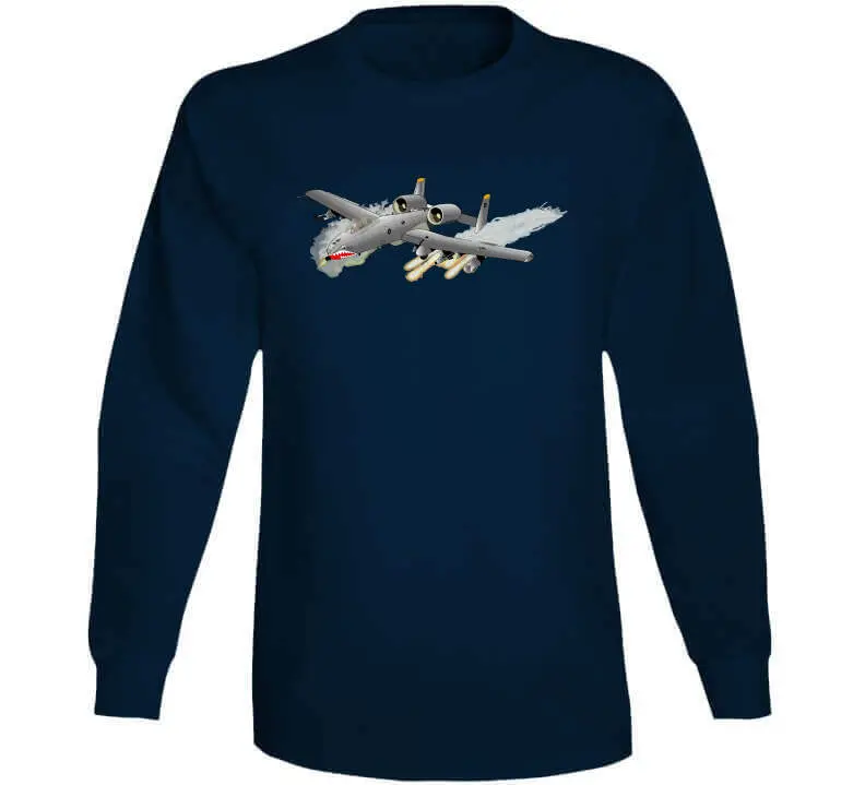 USAF A-10 Thunderbolt II Attack Jet T-Shirt, Crewneck Sweatshirt, Hoodie & Long Sleeve Apparel - Image 13