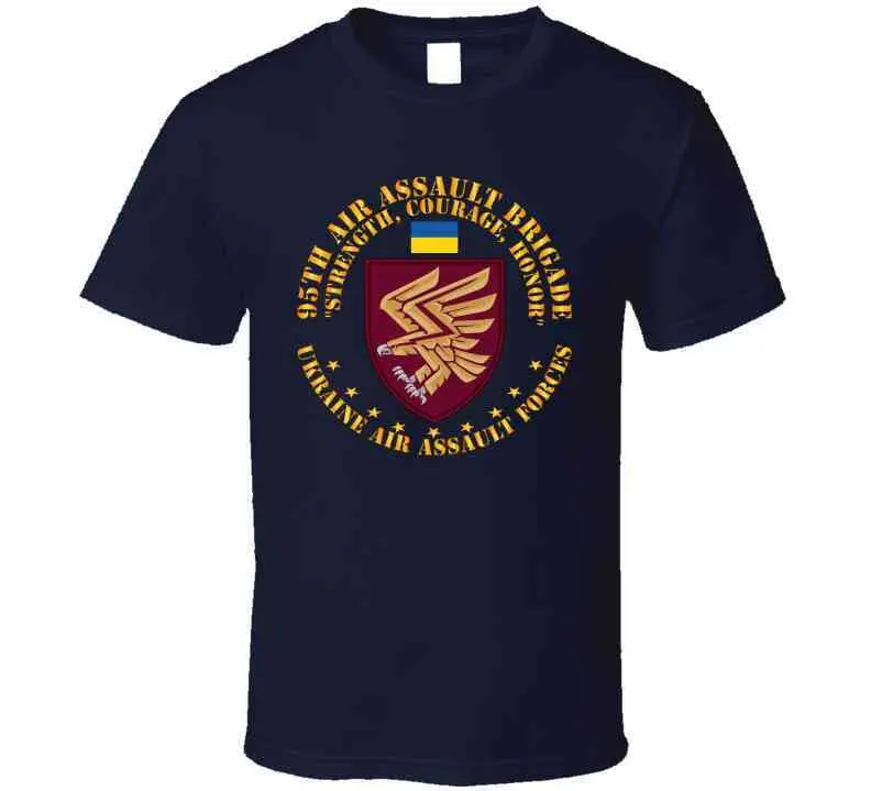 Ukraine - 95Th Air Assault Brigade - Strength, Courage, Honor X 300 T Shirt 3