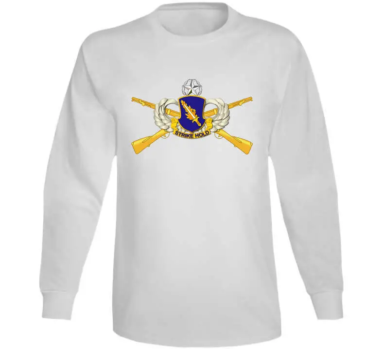Official-style 504th Infantry Regiment airborne T-shirt featuring a detailed embroidered Airborne badge, no text design, premium 300gsm cotton - Image 14
