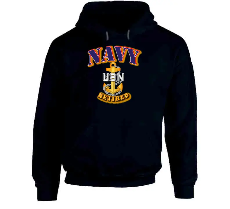 Navy - Cpo - Retired - Hoodie 3