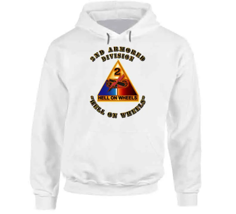 2nd Armored Division 'Hell on Wheels' SSI Hoodie