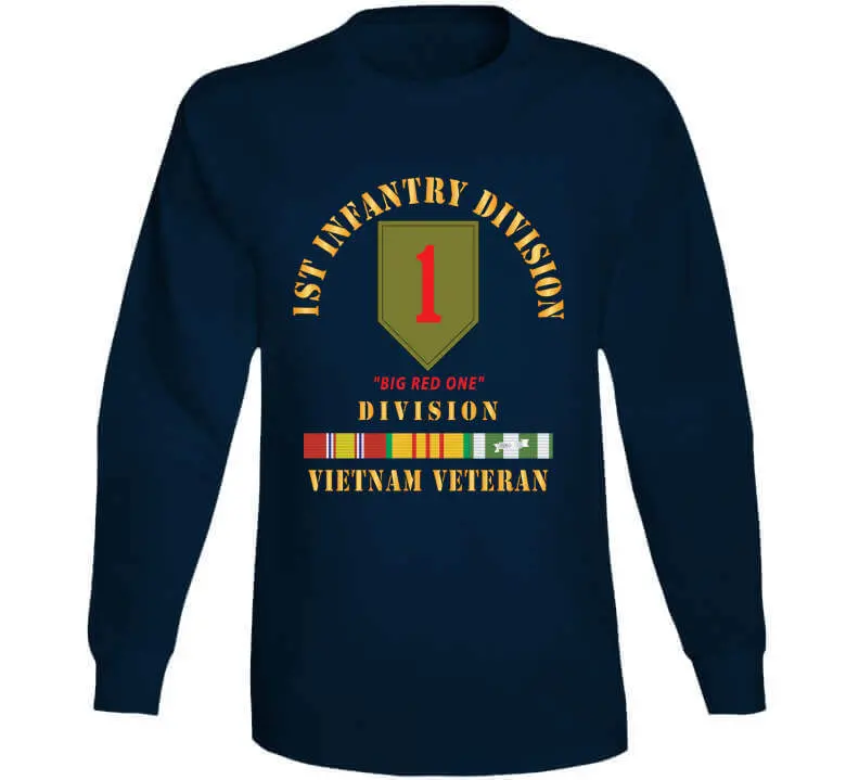 Authentic Army 1st Infantry Division 'Big Red One' Vietnam War Veteran T-Shirt Featuring VN Service Bar - Image 14