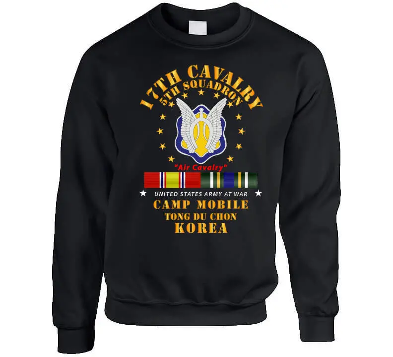 Vintage Military T-Shirt Honoring the 5th Squadron, 17th Cavalry Regiment – Air Cavalry Unit Deployed to Camp Mobile, Korea - Image 6