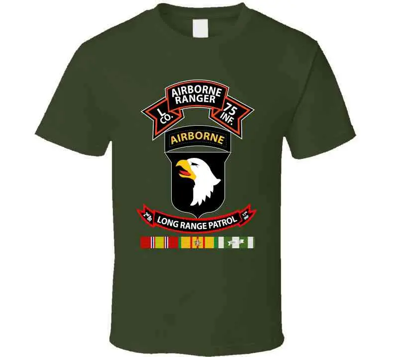 Ssi - Vietnam - L Co 75Th Ranger - 101St Abn - Lrsd W Vn Svc X 300 Long Sleeve T Shirt 17