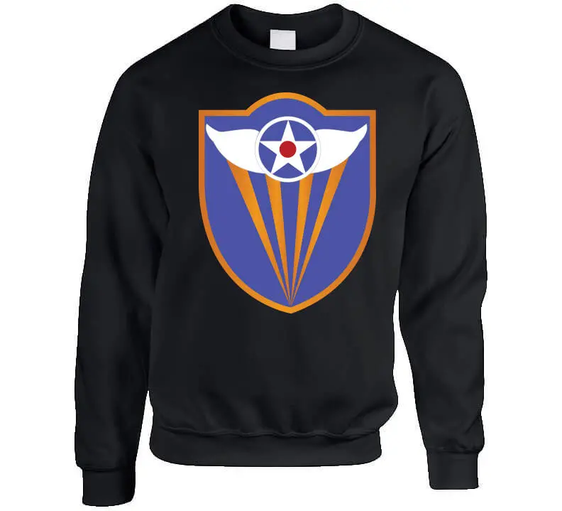 AAC SSI 4th Air Force vintage-style crewneck T-shirt — heavyweight 300gsm cotton, also available as sweatshirt, hoodie, or long-sleeve tee - Image 6