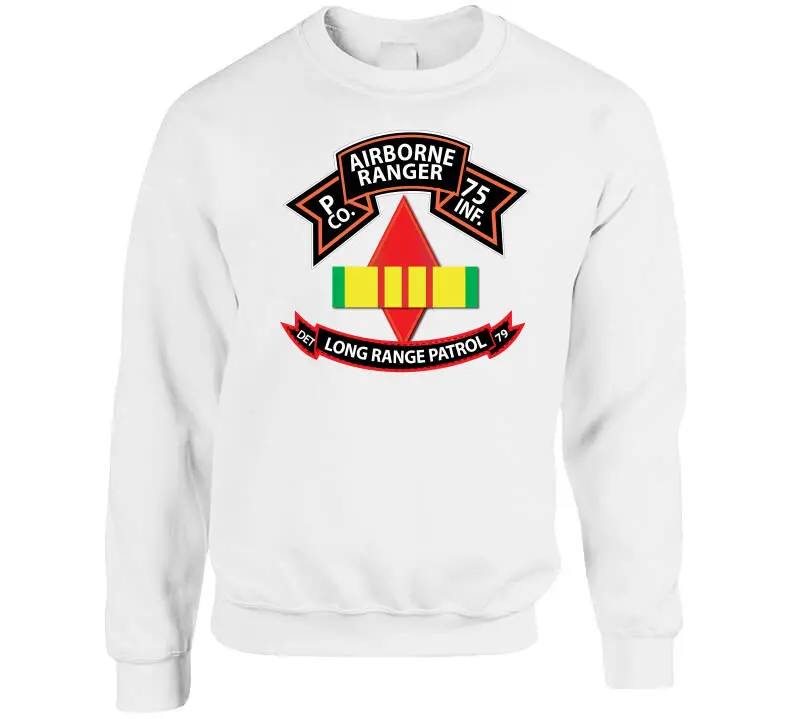 Commemorative Vietnam War T-shirt showcasing the 75th Ranger Regiment, 5th Infantry Division, LRS-D, and Vietnam Service Ribbon - Image 8