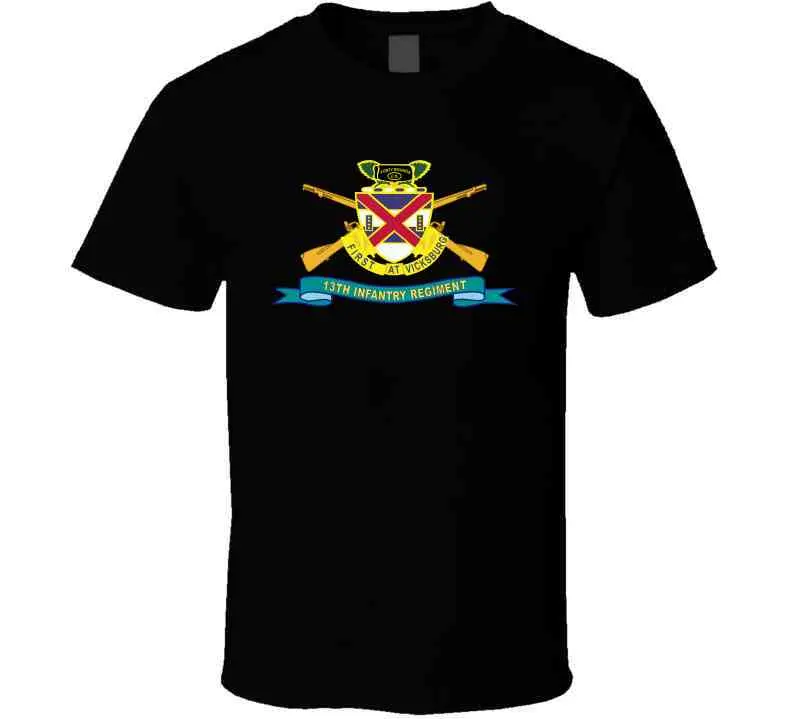 Army - 13Th Infantry Regiment - Dui W Br - Ribbon X 300 Long Sleeve T Shirt 16