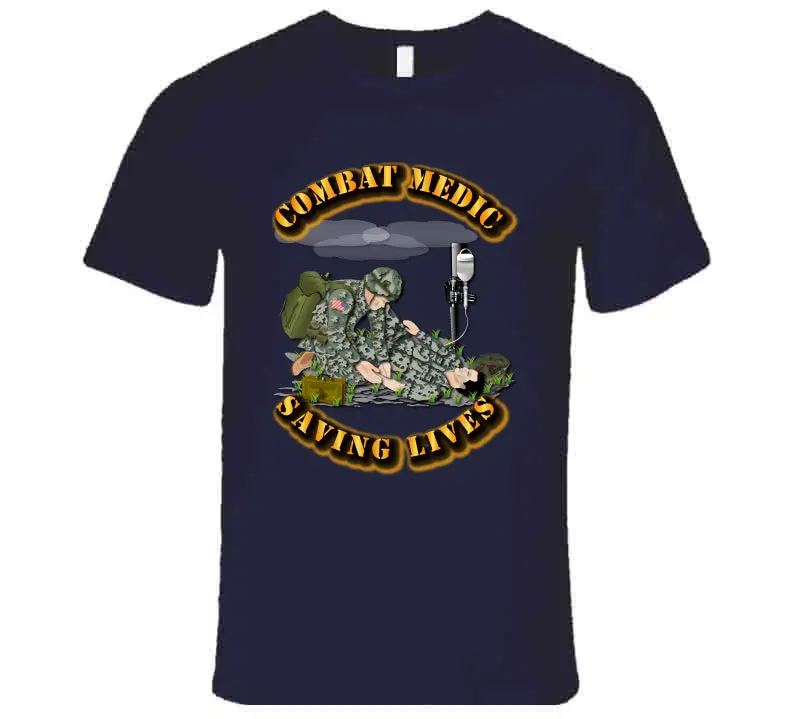 Combat Medic - Saving Lives - T-Shirts - Premium 4
