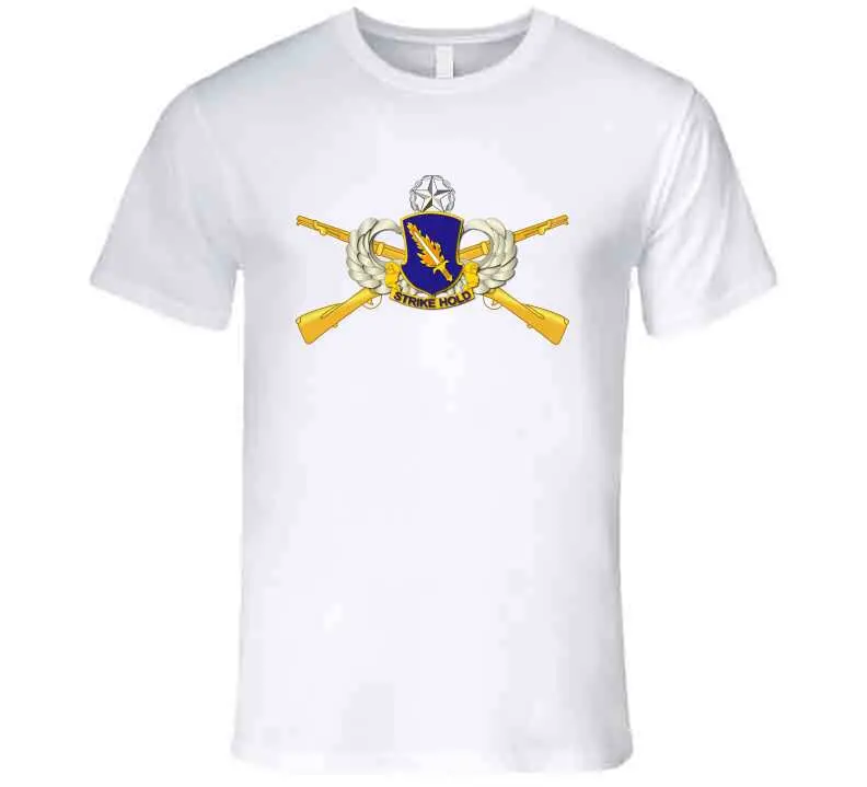 Official-style 504th Infantry Regiment airborne T-shirt featuring a detailed embroidered Airborne badge, no text design, premium 300gsm cotton - Image 20