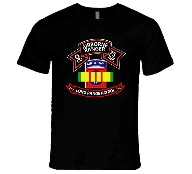 Vietnam - O Co 75Th Ranger - 82Nd Airborne Division - Vn Ribbon - Lrsd - T-Shirts - Premium 1