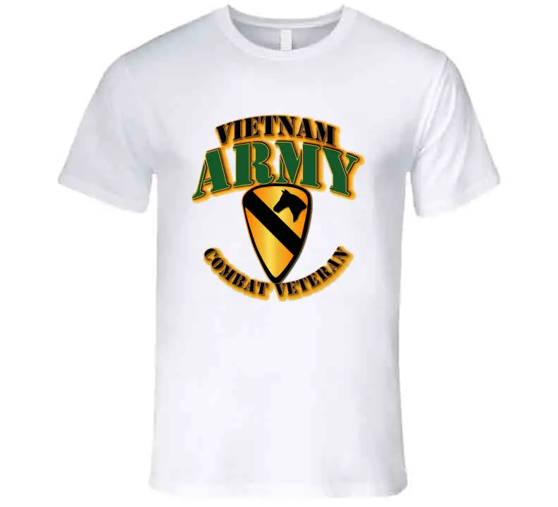 1St Cavalry, Vietnam, Combat Veteran - T-Shirts - Premium 2