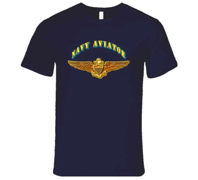Emblem - Navy - Navy Aviator - T-Shirts - Premium 4