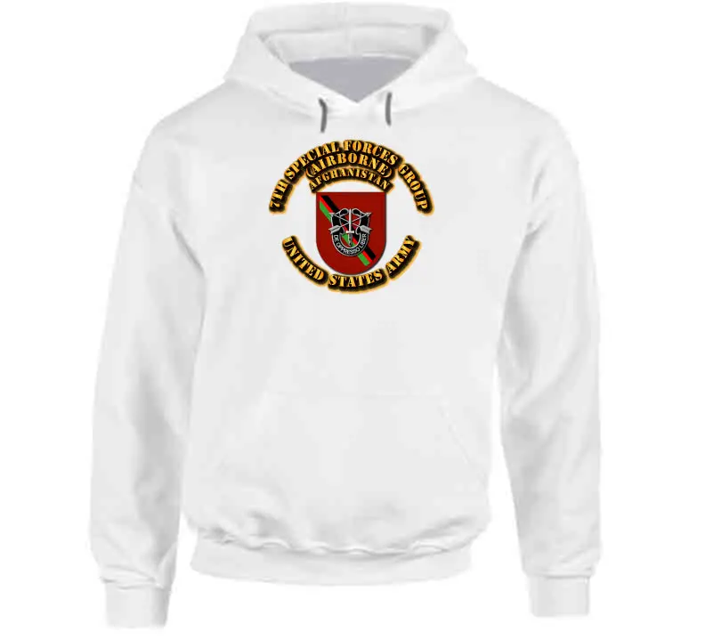 SOF 7th SFG Flash Hoodie Featuring Afghanistan Service Band