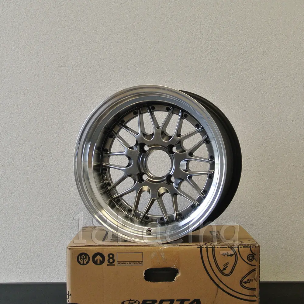 Rota Wheels Kensei 1580 4X114.3 -10 73 Hyperblack With Polish Lip 2