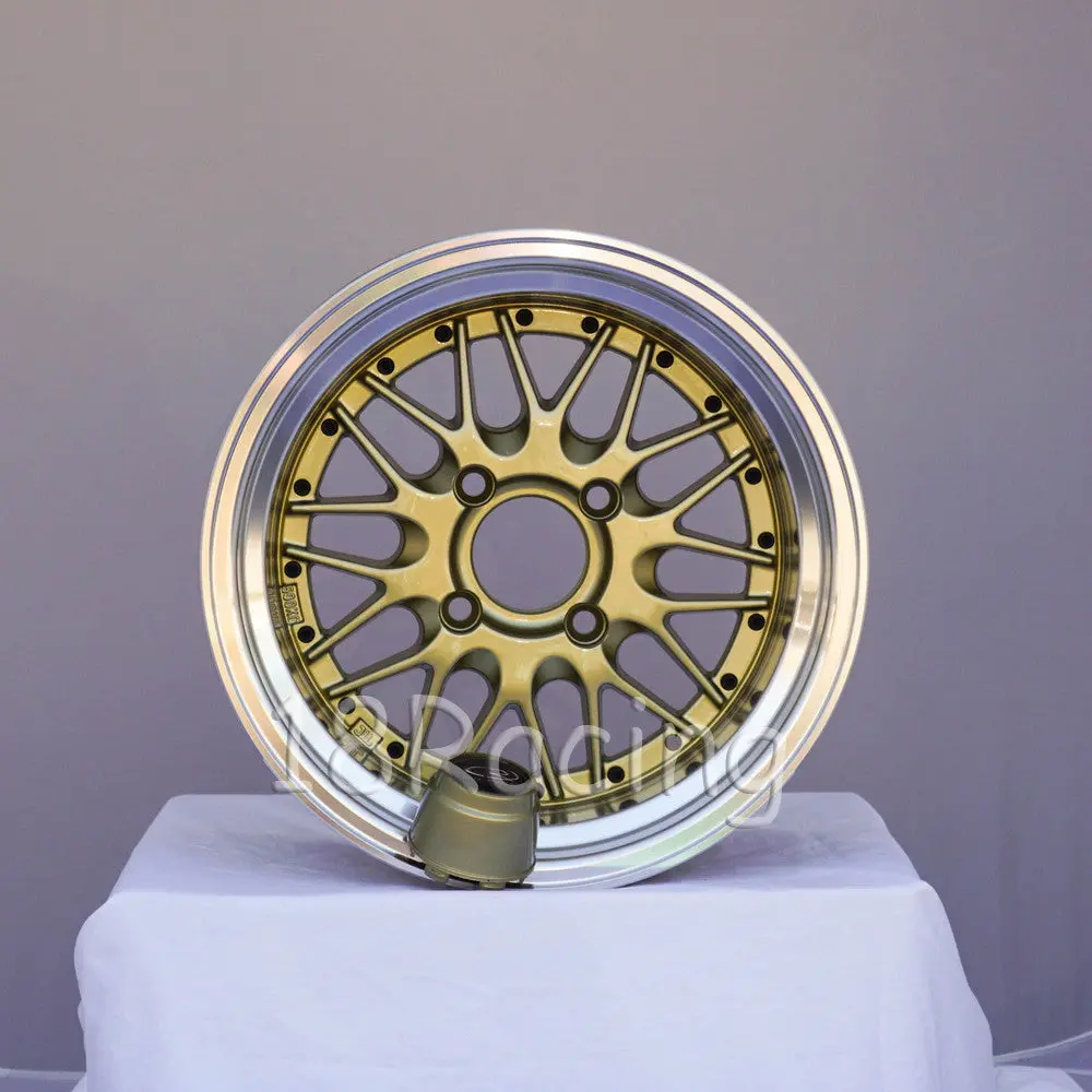 Rota Wheels Kensei 1580 4X114.3 -10 73 Gold With Polish Lip 1