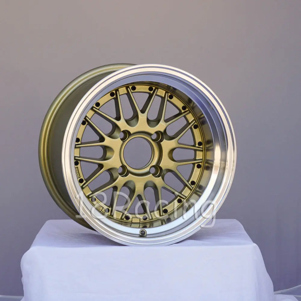Rota Wheels Kensei 1580 4X100 0 67.1 Gold With Polish Lip 1