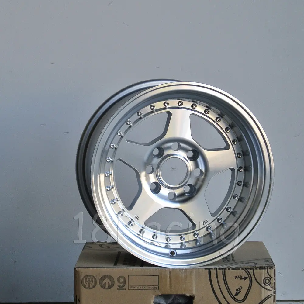 Rota Wheels Kyusha 1590 4X114.3 -15 73 Full Polish Silver 2