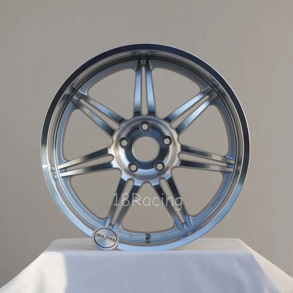 Linea Corse Wheels Dyna 1910 5X114.3 38 73 Full Polish Silver 1