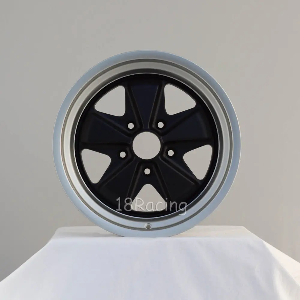 Linea Corse Wheel Psd 17X7.5  5X130  35 71.6 Fox 3 Flat Black With Steel Gray Lip No Cap 1