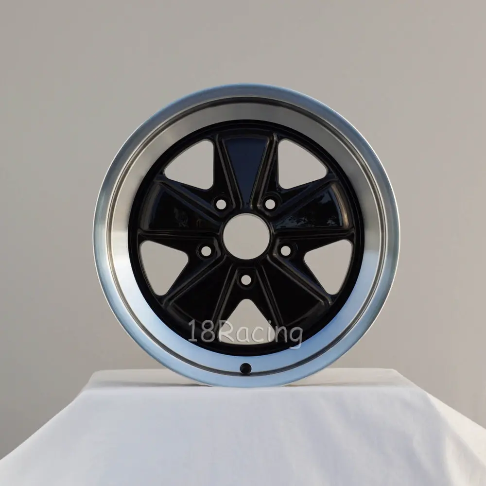 Linea Corse Wheel Psd 17X7.5  5X130  35 71.6 Glossy Black With Polish Lip No Cap 1
