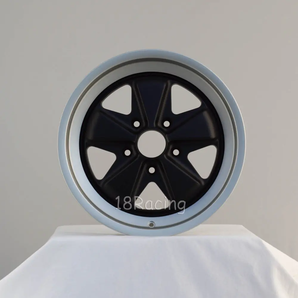 Linea Corse Wheel Psd 17X9  5X130 16  71.6 Fox 3 Flat Black With Steel Grey Lip No Cap 1