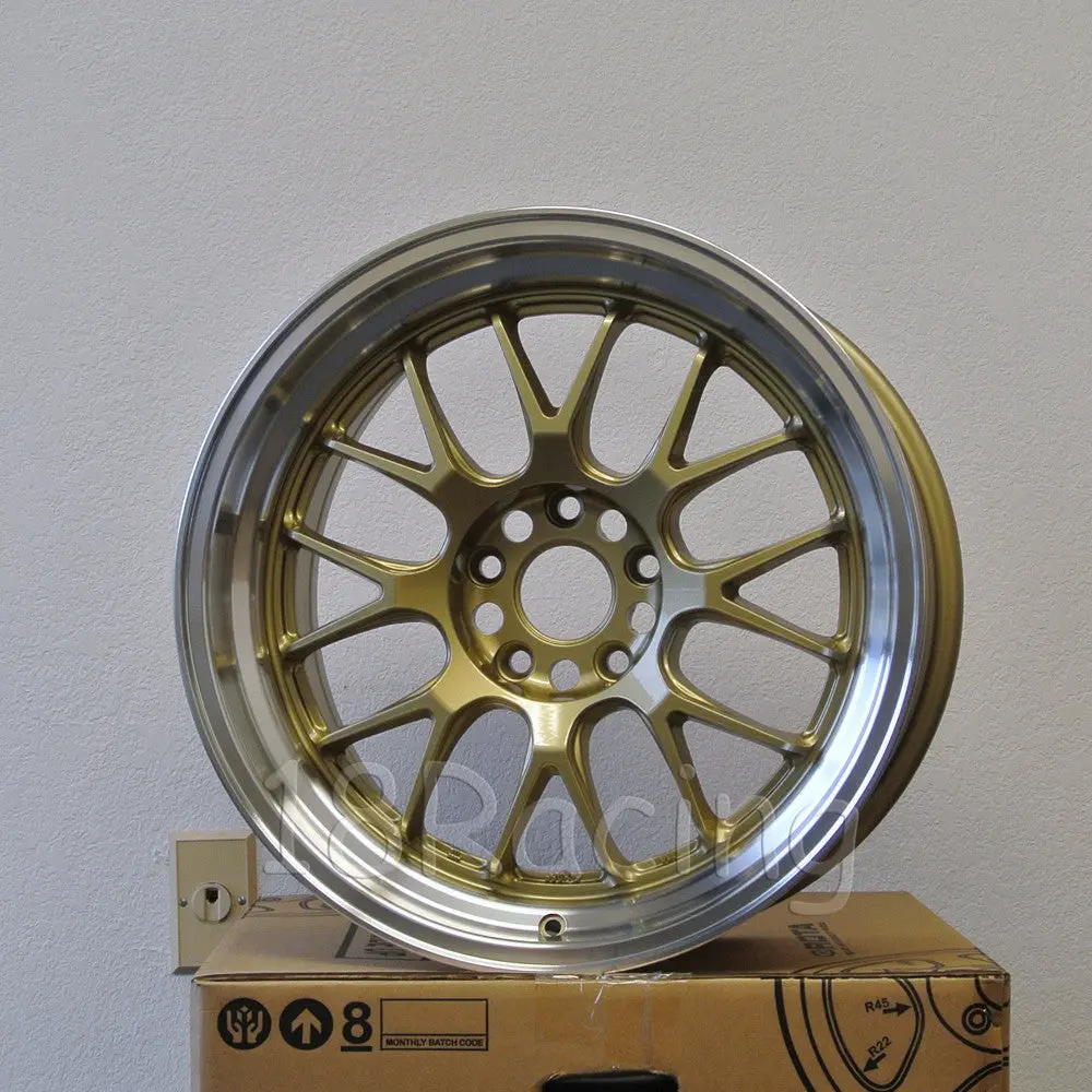 Rota Wheels Mxr-R 1895 5X100 38 73 Gold With Polish Lip 2