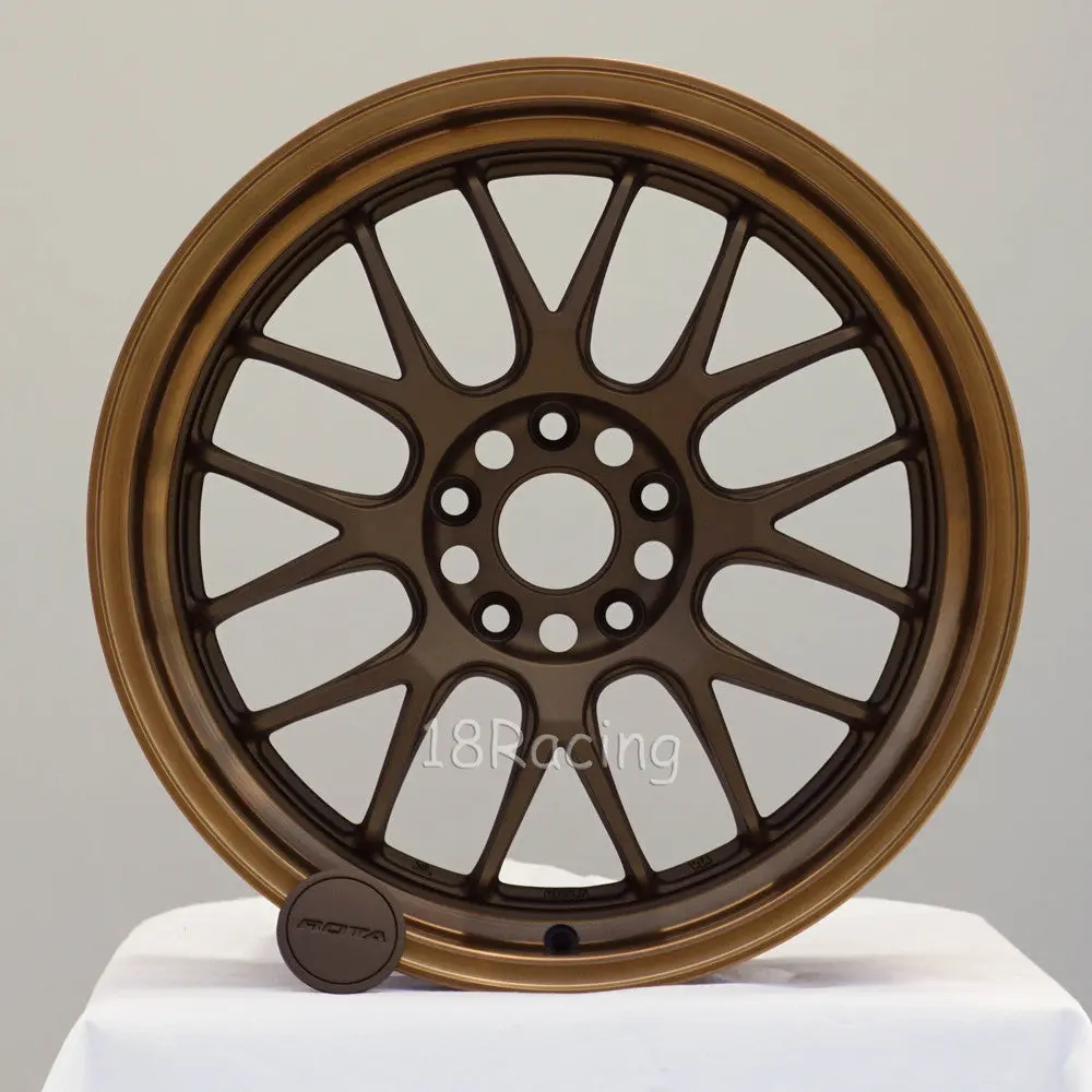 Rota Wheels Mxr-F 1885 5X114.3 44 73 Matte Bronze With Sport Bronze Lip 1