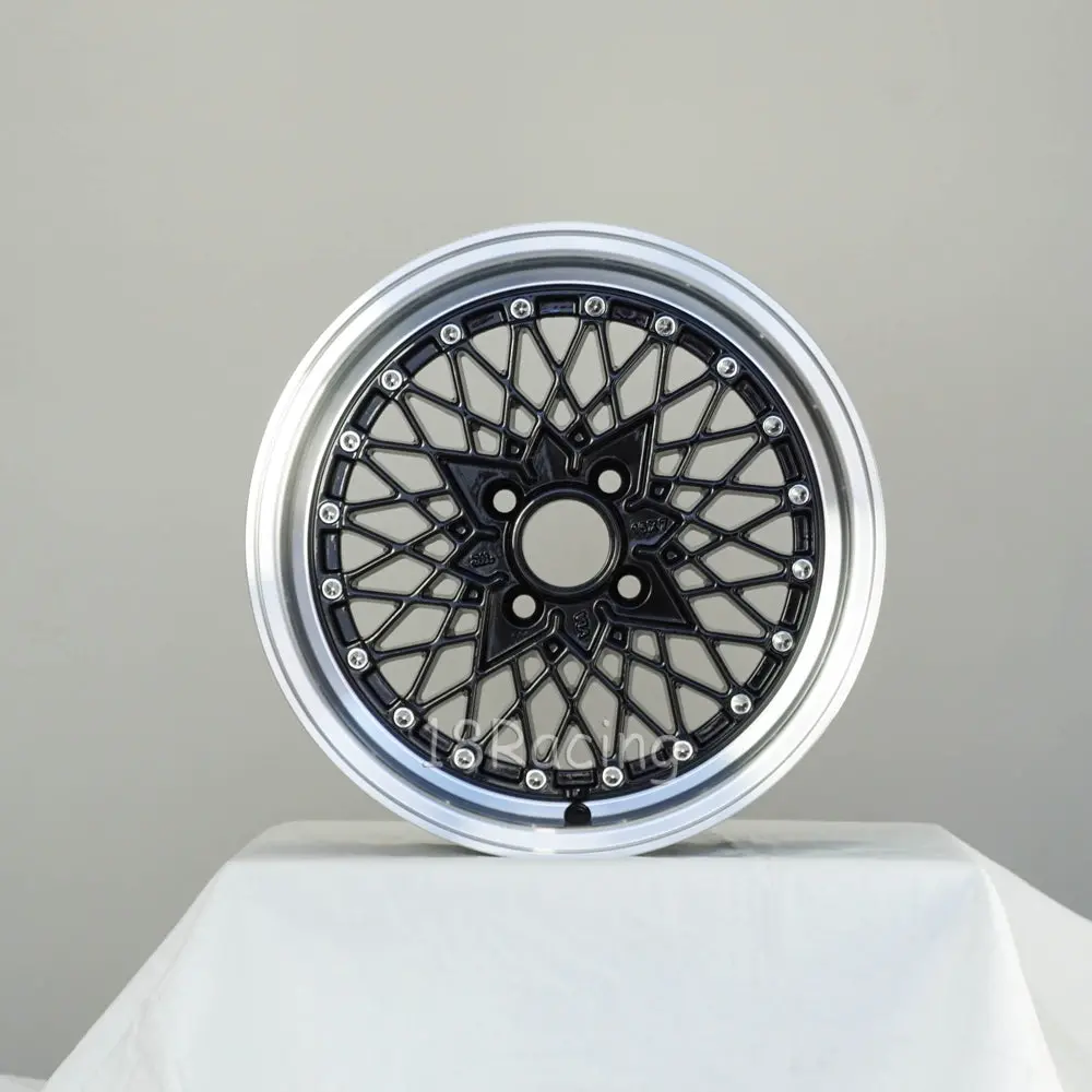 Rota Wheels Os Mesh 1570 4X110 20 73 Black With Polish Lip 1