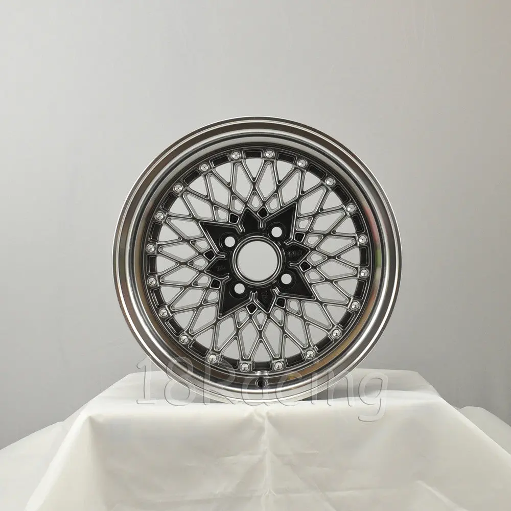 Rota Wheels Os Mesh 1570 4X110 20 73 Hyperblack With Polish Lip 2