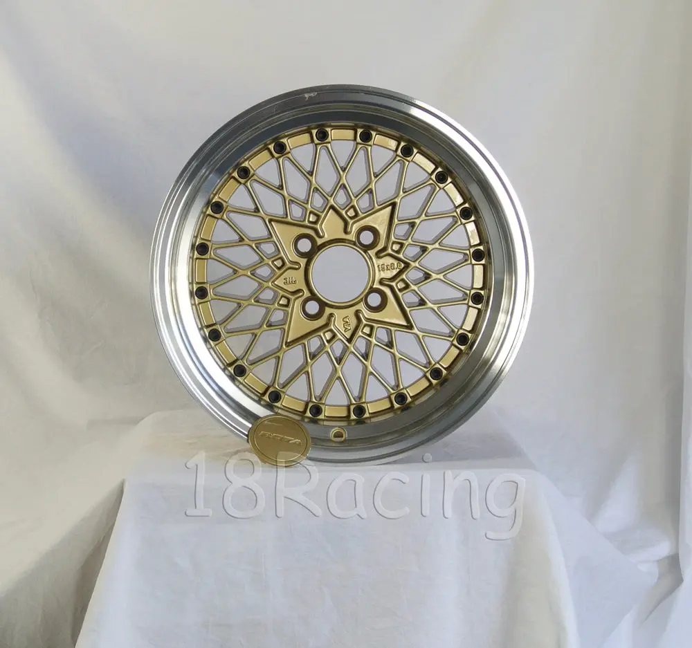 Rota Wheels Os Mesh 1580 4X110 20 73 Gold With Polish Lip 1