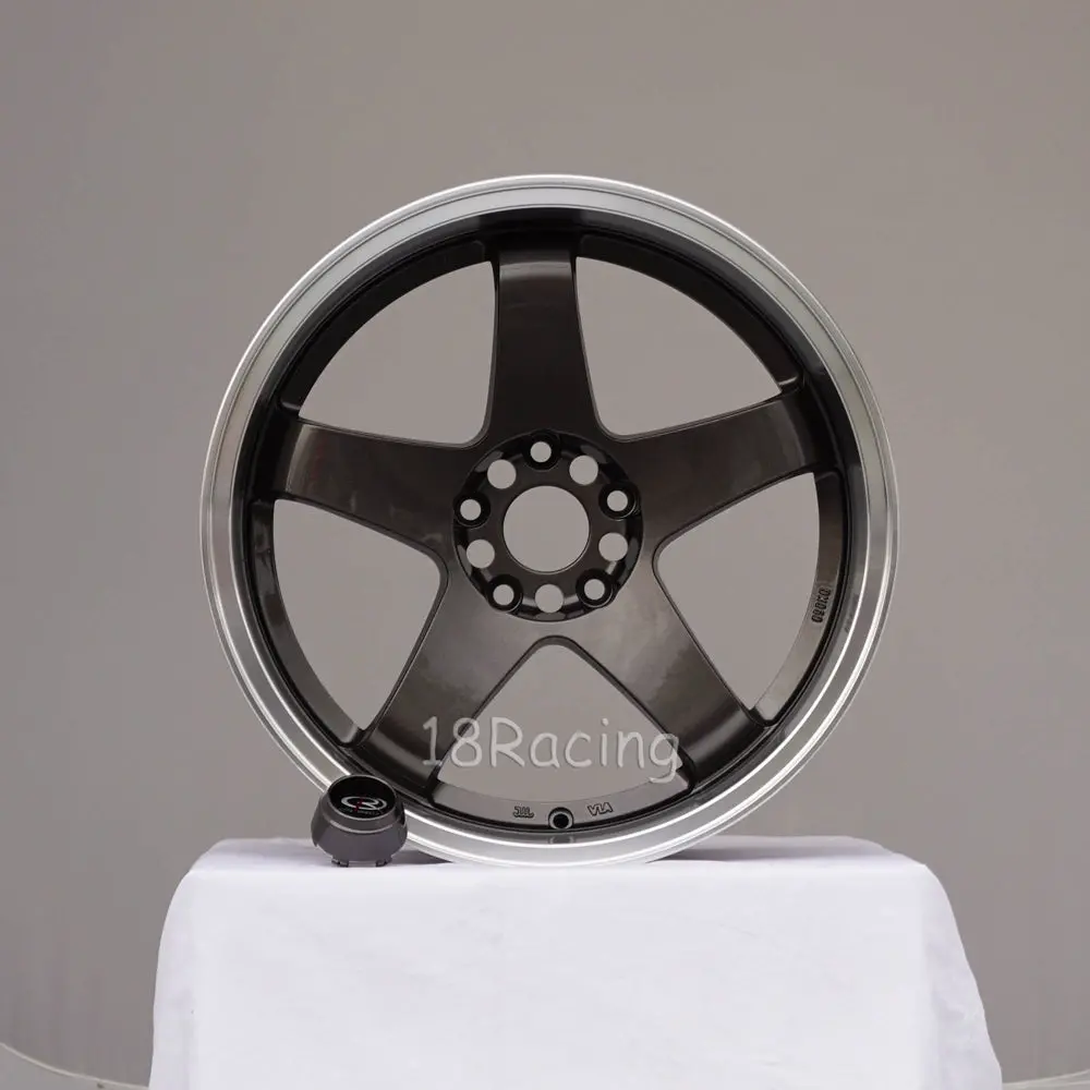 Rota Wheels P-45 R 1810 5X114.3 20 73 Gunmetal With Polish Lip 1