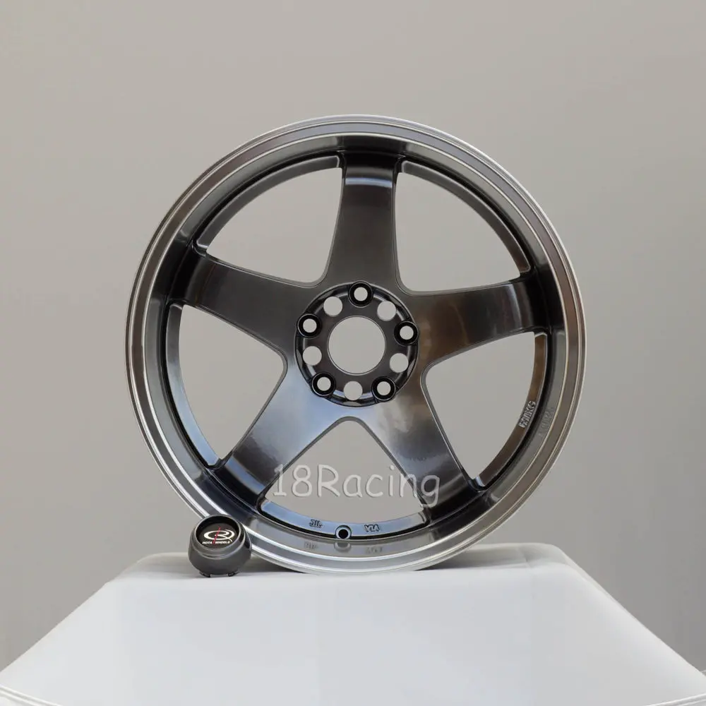 Rota Wheels P-45 R 1812 5X114.3 20  73 Hyperblack With Polish Lip. 1
