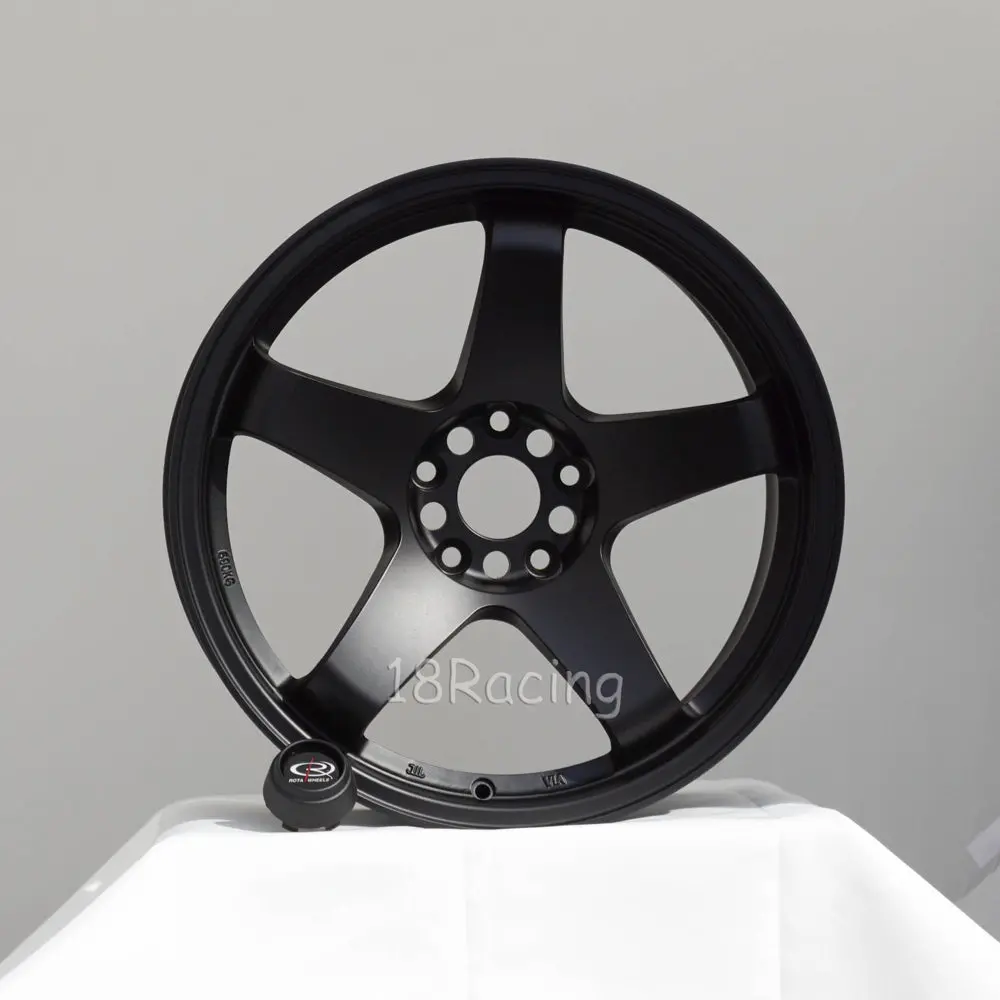 Rota Wheels P-45R 1895 5X114.3 30 73 Flat Black / Satin Black 1