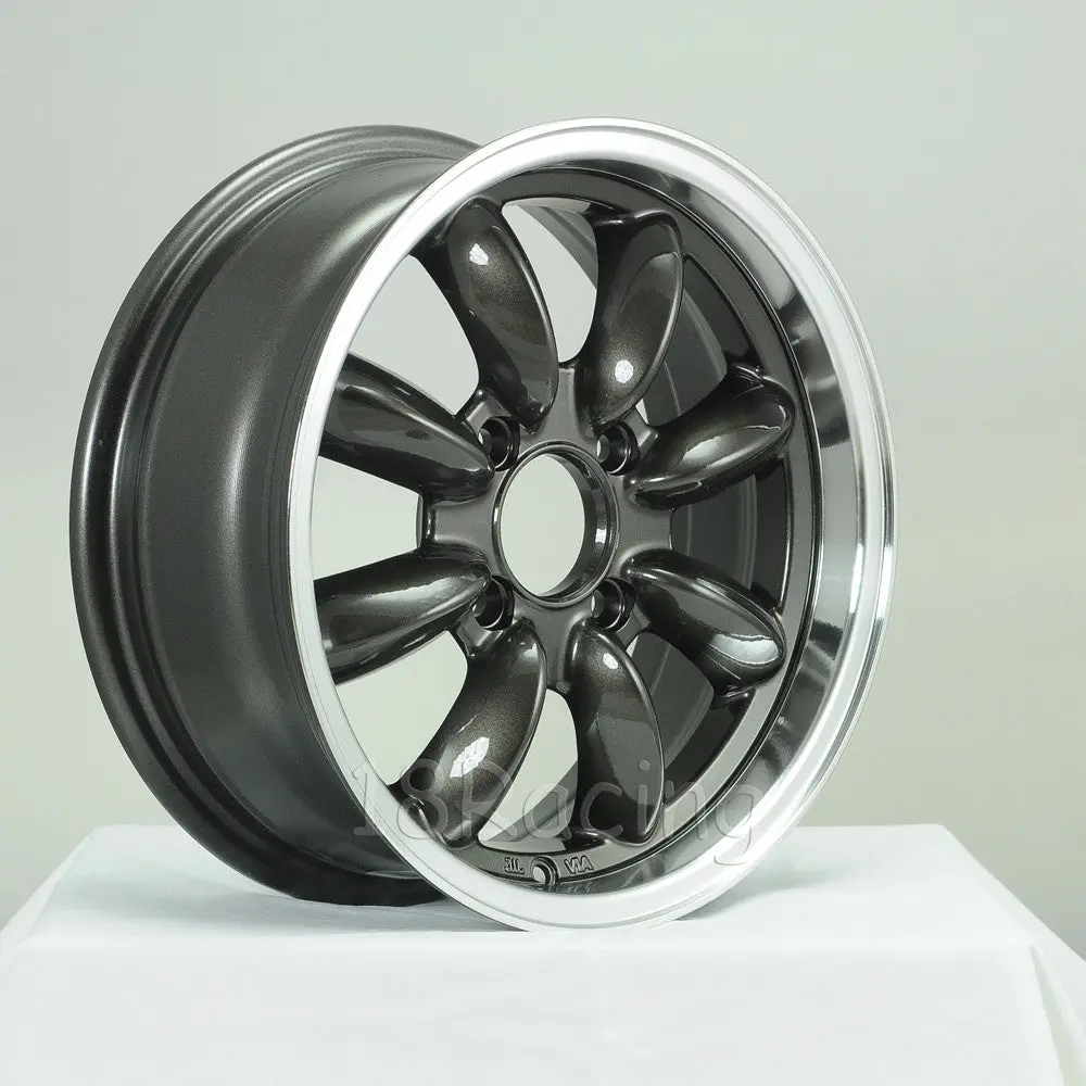 Rota Wheels Rb 1560 4X114.3 4 73 Gunmetal With Polish Lip 2
