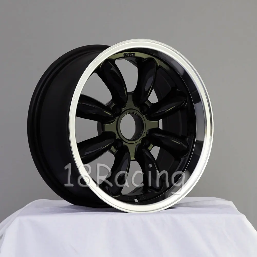 Rota Wheels Rb 1570 4X100 30 67.1 Black With Polish Lip 2