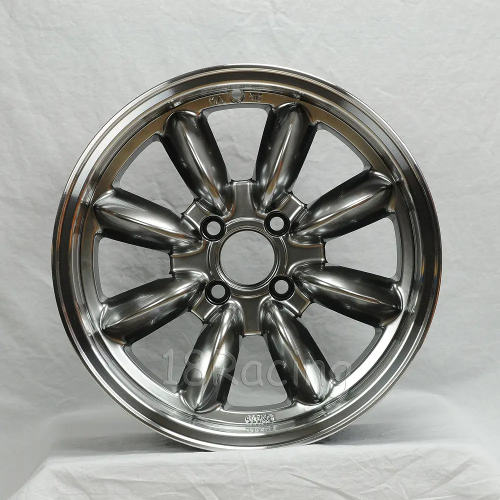Rota Wheels Rb 1570 4X98 35 58.5 Hyperblack With Polish Lip 1