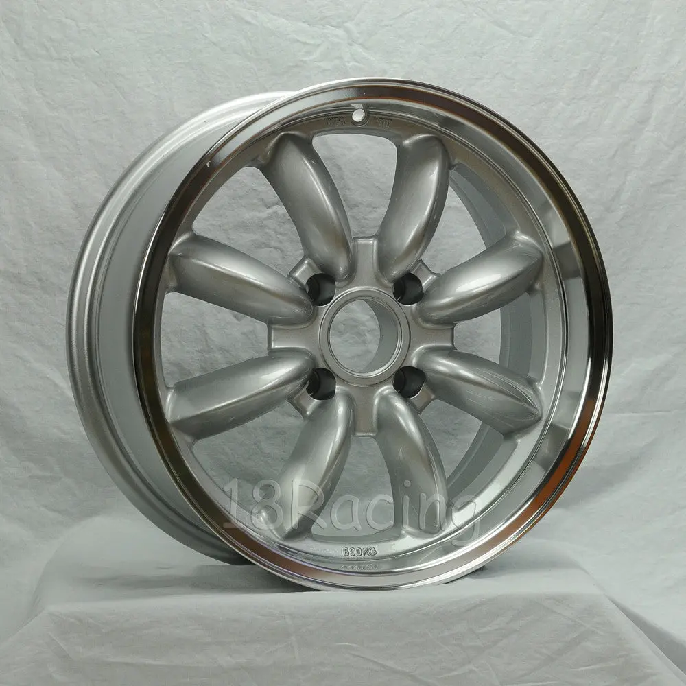 Rota Wheels Rb 1670 4X100 40 56.1 Silver With Polish Lip 2