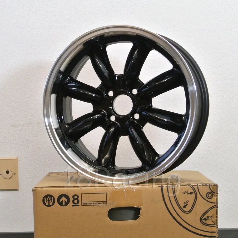 Rota Wheels Rb 1670 4X100 40 56.1 Black With Polish Lip 1