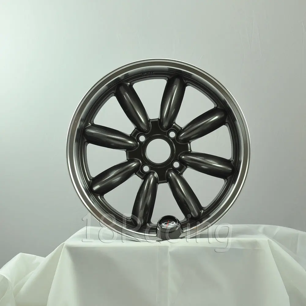Rota Wheels Rb 1775 4X110 20 73 Gunmetal With Polish Lip 1