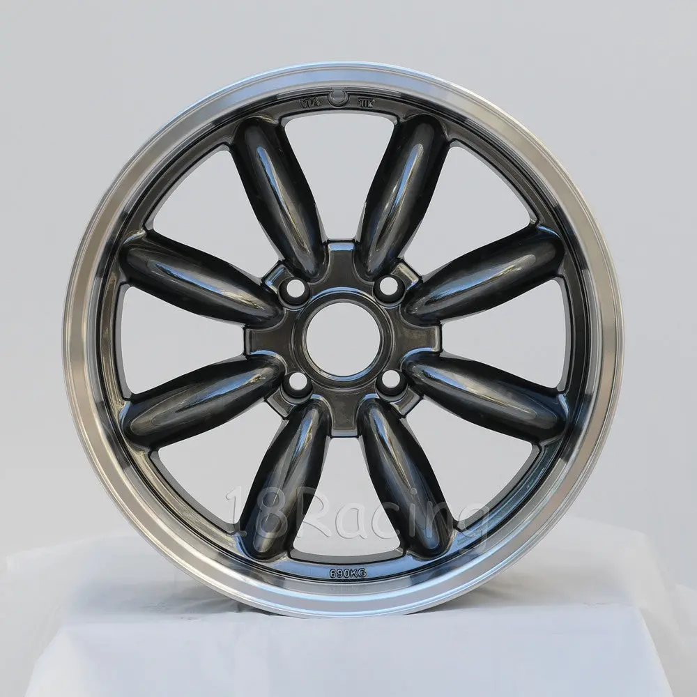 Rota Wheels Rb 1775 4X114.3 20 73 Hyperblack With Polish Lip 1