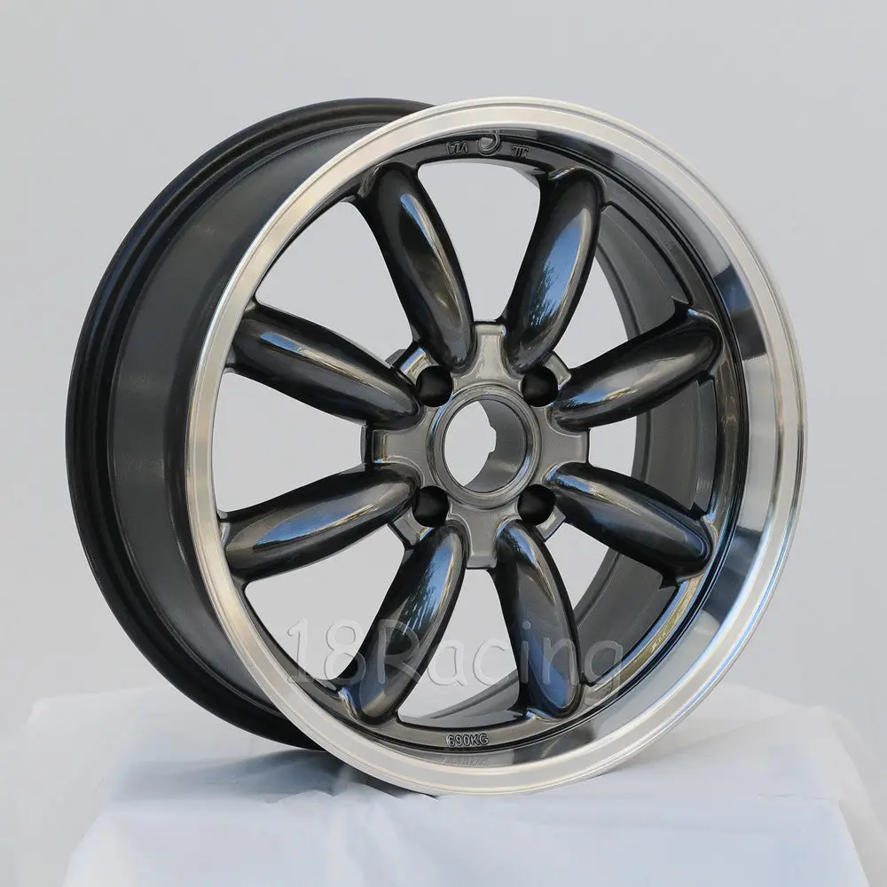 Rota Wheels Rb 1775 4X114.3 20 73 Hyperblack With Polish Lip 2