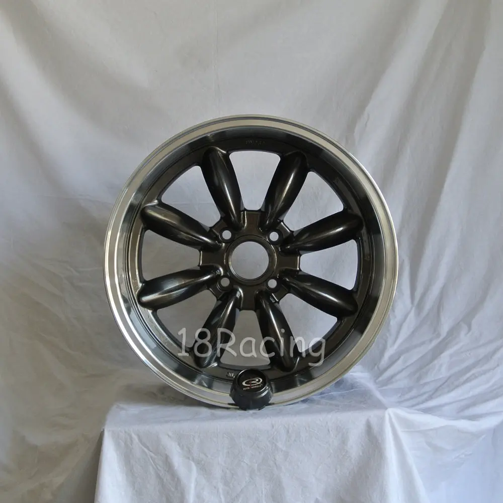 Rota Wheels Rb 1785 4X114.3 4 73 Gunmetal With Polish Lip 1