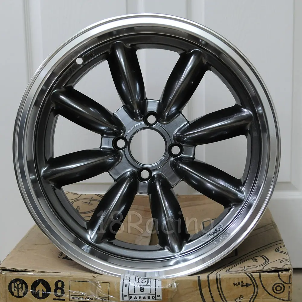 Rota Wheels Rb 1680 4X114.3 10 73 Hyperblack With Polish Lip 1